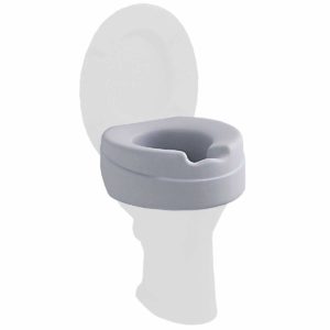 Toilettensitzerhöhung gepolstert, Toilettenaufsatz. Bis 185kg belastbar.